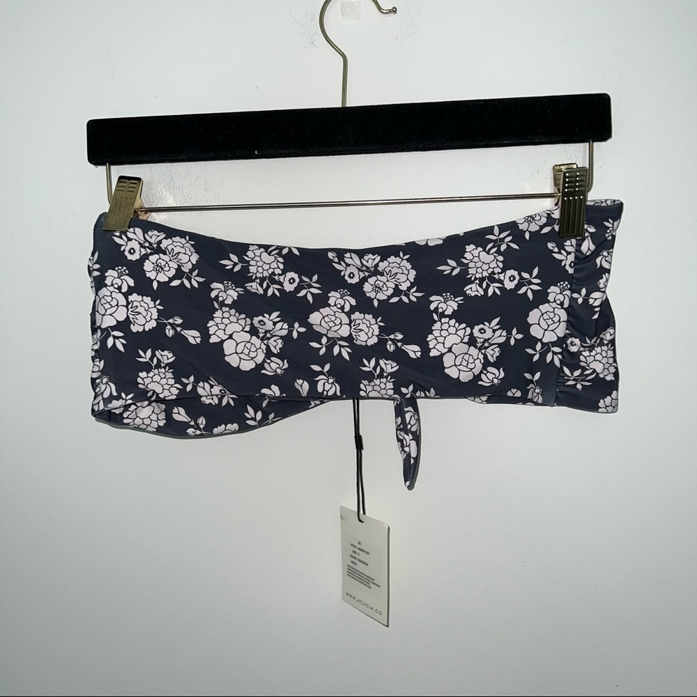 NEW Acacia baker bandeau knotted bikini top in blossom. - Picture 4 of 6